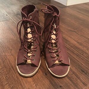 Martin lace up booties